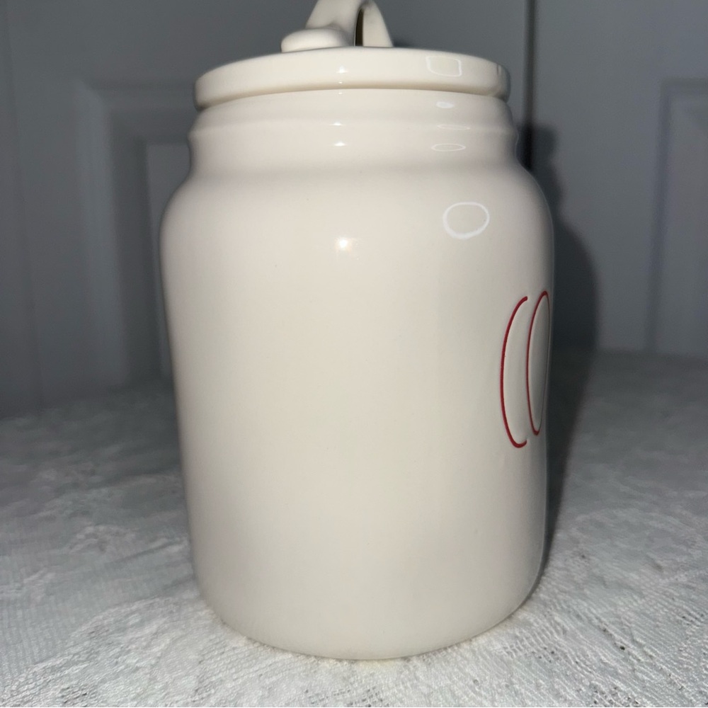 Rae Dunn COCOA Canister jar‎ Cream with red lettering. Like new - Picture 8 of 12